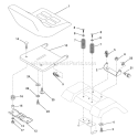 Page F Diagram and Parts List for WET2242STB  Weed Eater Lawn Tractor